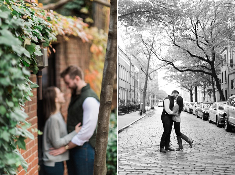 NYC_Soft_Romantic_Cobblestone_Street_Engagement_Photos_Vicki_Erik_Photographers